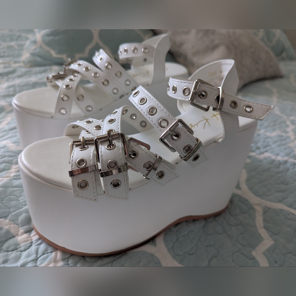 White Platform Sandals